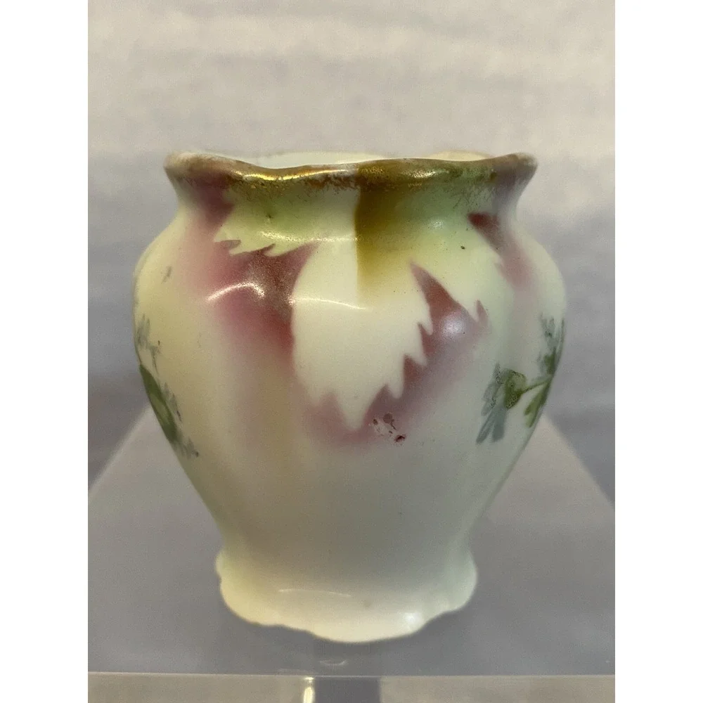 Antique 1909 Carl Schumann Bavaria Porcelain Mini Vase 2